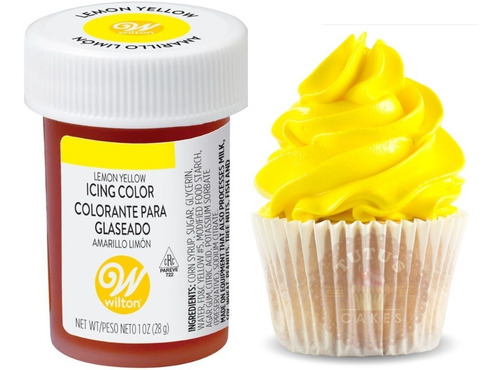 Colorante Comestible En Gel Amarillo Limón 28gr Wilton 