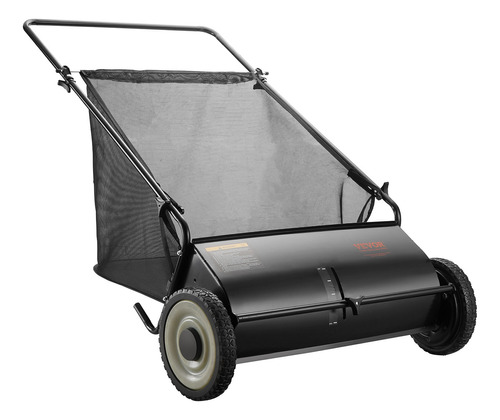 Vevor Barredora De Empuje Para Césped 66 Cm 198 L 15 Kg Color Negro