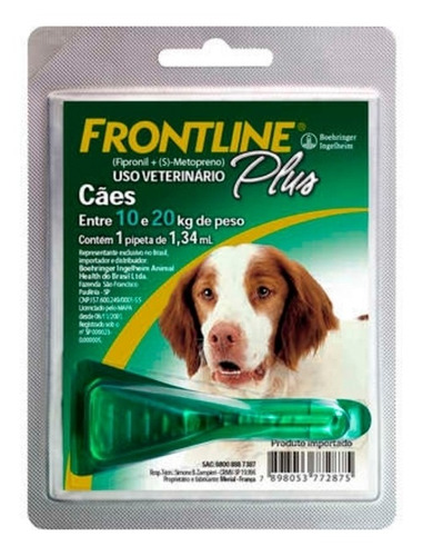 Frontline Combo Pipeta Para Perros Medianos De 11 A 20kg 