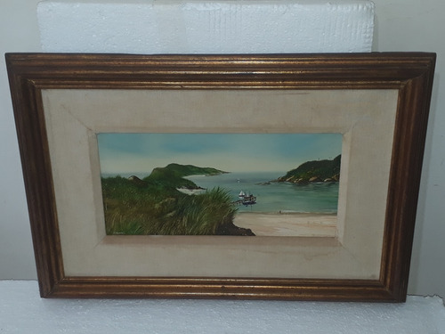 2096- Eduardo Camões - Ose 64x44cm Com Moldura- Marinha (Usado)