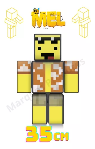 Boneco Mel Problems Grande - 35cm - Minecraft - Algazarra