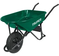 Comprar Carretilla Calibrada Angosta 70lt Truper Con Rueda Inflable