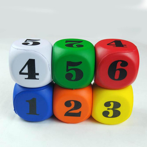 Juego De Dados De Espuma De 6 Piezas Dados Cuadrados De