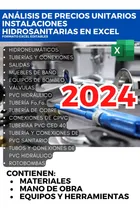 Comprar Matrices De Análisis Precios Unitarios 2024 Hidrosanitario