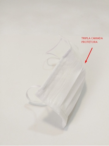 Imagem 5 de 8 de Máscara Cirúrgica Descartável Proteção Tripla C/ 50 Clip Nas