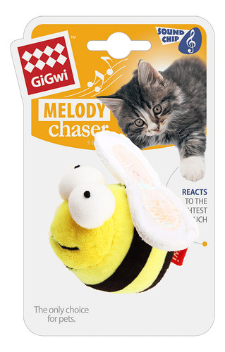 Gigwi® Abeja Melody Chaser Con Sonido Al Tacto Para Gatos