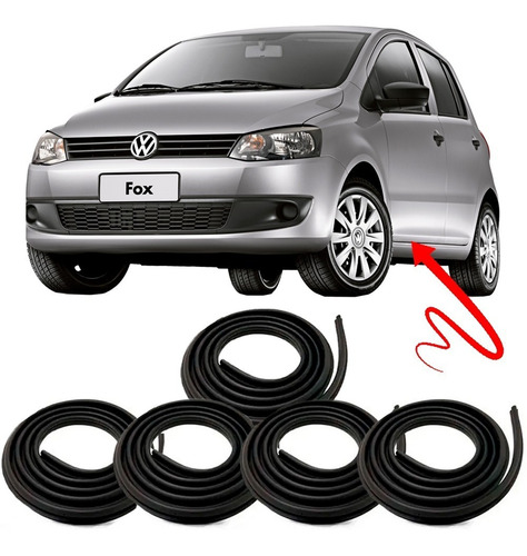 Imagem 1 de 7 de Kit Borracha Vedação 4 Portas E Mala Fox Cross Fox Space Fox