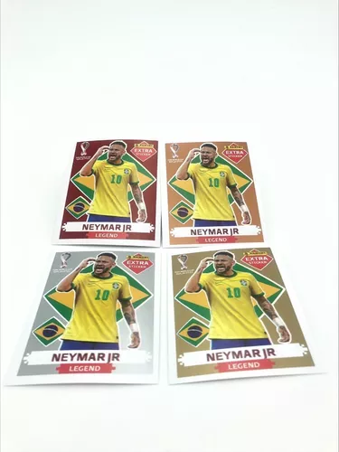 Kit 2 Figurinhas Neymar Legend Copa 2022 Simil