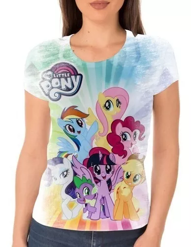 Camisa Camiseta My Little Pony Personalizada Com Nome
