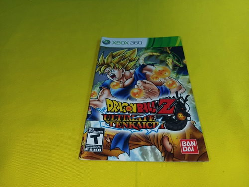 Manual Original Dragon Ball Z Ultimate Tenkaichi  Xbox 360 