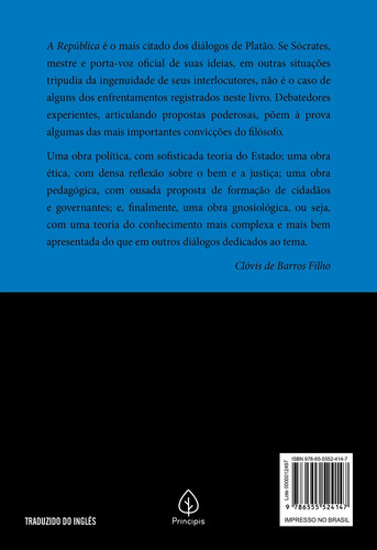 Imagem 2 de 4 de A República, de Platão. Série Clássicos da literatura mundial Ciranda Cultural Editora E Distribuidora Ltda., capa mole em português, 2021