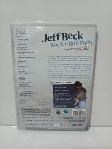 DVD Jeff Beck*/ Fiesta del Rock'n'Roll (Lacrado)