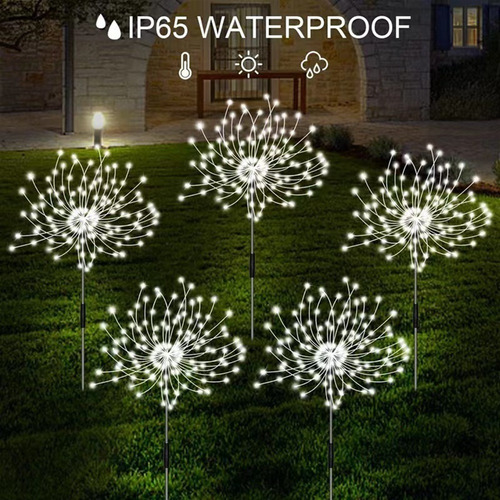 2 Luces Solares Impermeables For Fuegos Artificiales 120 Le