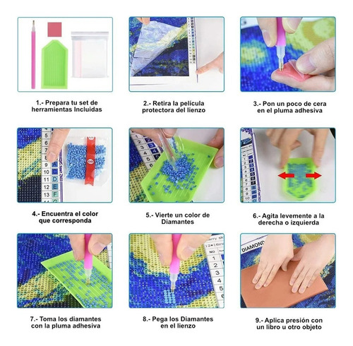 A Kit Pintura Diamantes 5d Libelulas Para Bricolaje 40x30cm