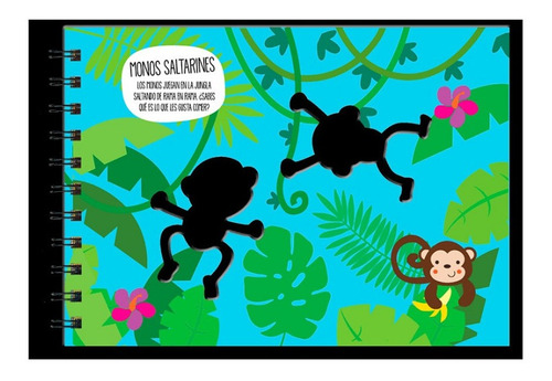 Imagen 2 de 3 de En La Jungla, Mi Libro De Stencil Didactico Infantil - V&r