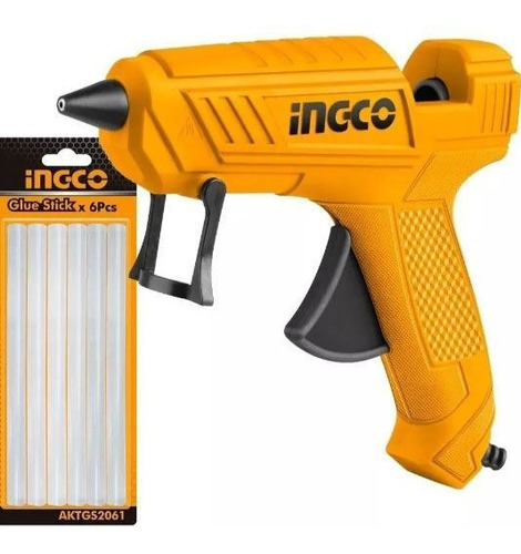 Pistola Silicona Caliente Ingco 100w Pro Gtía 1 Año - Sas