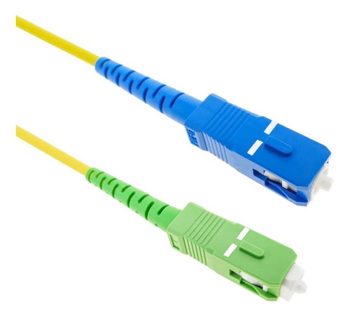 Patch Cord Fibra Apc Upc 3mts Verde/azul Wireplus