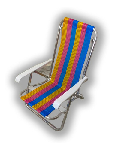 Cadeira De Praia Reclinável 8 Posições Bel Fix- 25100