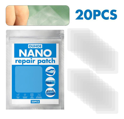 20 Piezas De Parches De Reparación Transparentes Para Colchó