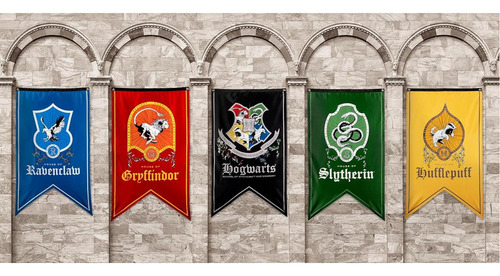 Banderas Harry Potter Conquest Journals Set 5 Tela Oxford