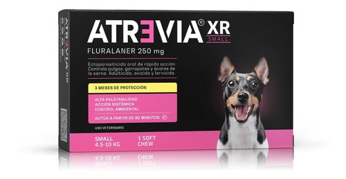 Antipulgas Atrevia Xr Small 250 Mg 4.5-10 Kg