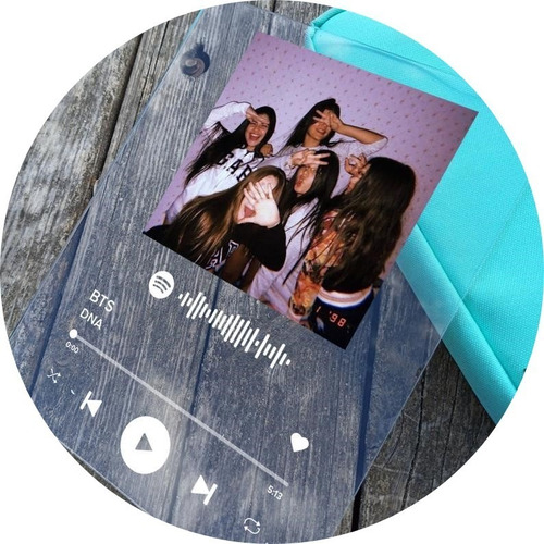 Regalo Mejores Amigas Foto Acrílico Personalizado  Spotify 