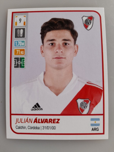Julián Álvarez Rookie - Futbol Argentino 2021 #373 Panini