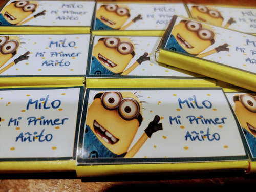 Minions Amarillos Candy Bar - 10 Chicos/70 Golosinas !