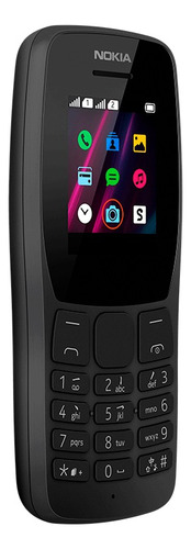 Nokia 110 Dual Sim - Celular 32mb Memória Interna E Ram Preto