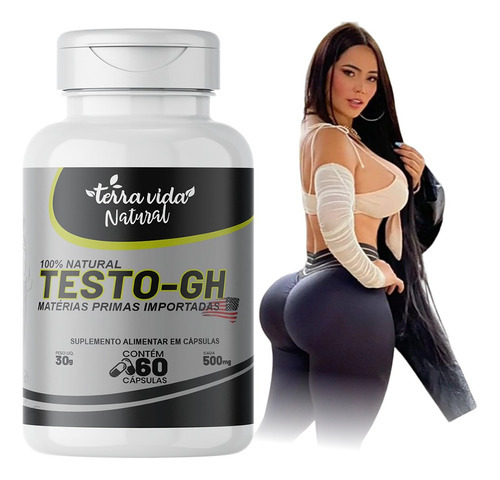 Testo Gh Massa Muscular Crescimento Bumbum, Coxas E Glúteos Sabor Sem Sabor