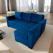 Comprar Sillón Esquinero Tapizado Premium Tela Suave 3 Cuerpos Elección Pana