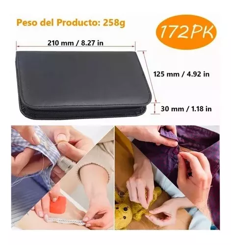 GENERICO Set De Costura Costurero Completo 172 Piezas Con Estuche