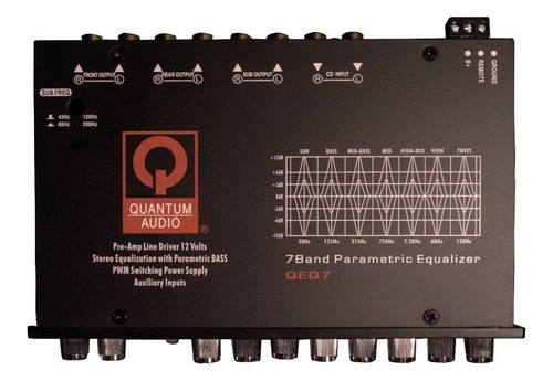 Ecualizador Quantum 7 Bandas Qeq7 7 Volts Max