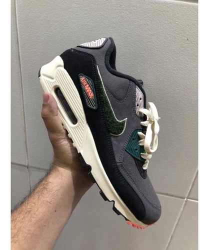 Tênis Nike Air Max 90 Prm Se Oil Grey Rainforest - 42br