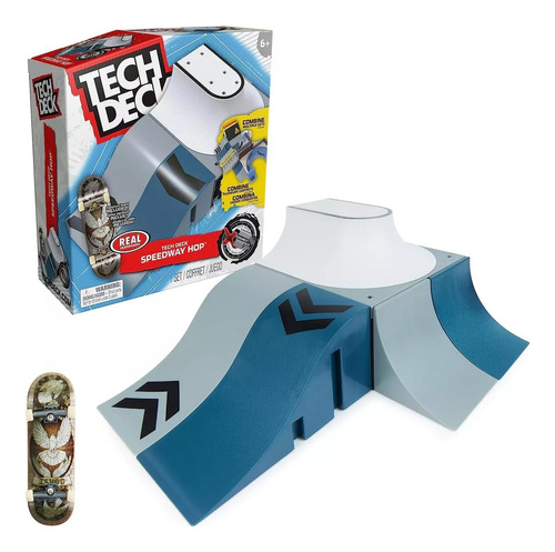 Finger Skate Tech Deck X-connect Rampa Con Patineta Color Speedway Hop