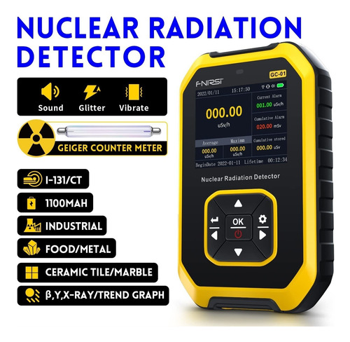 Detección De Radiación Nuclear Rayos X Beta Con Pantalla Lcd