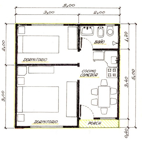 Imagen 2 de 7 de Casas Premoldeadas Modelo Minimalista- Viviendas Monumental
