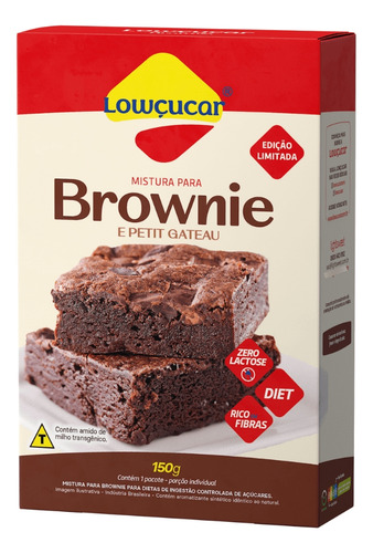 Massa Em Pó Pra Brownie Zero Açúcar E Zero Lactose 150g