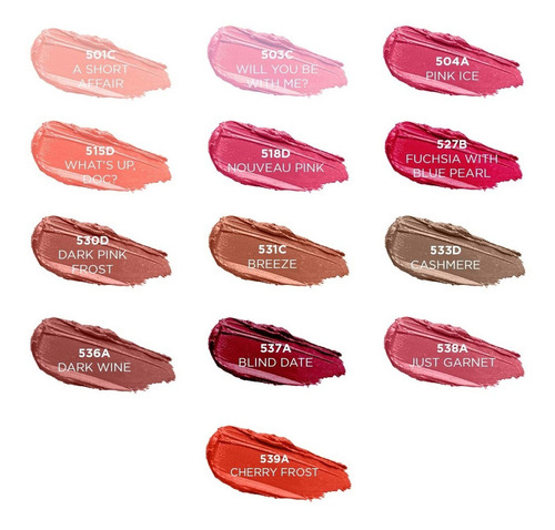 Set 5 Piezas Wet N Wild Silkfinish Labial - Pinta Labios Color 5 Cherry Frost 539a