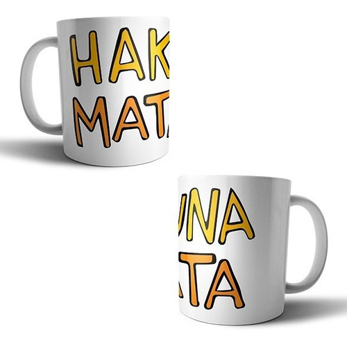 Taza Sublimada Hakuna Matata Frase Película Rey León
