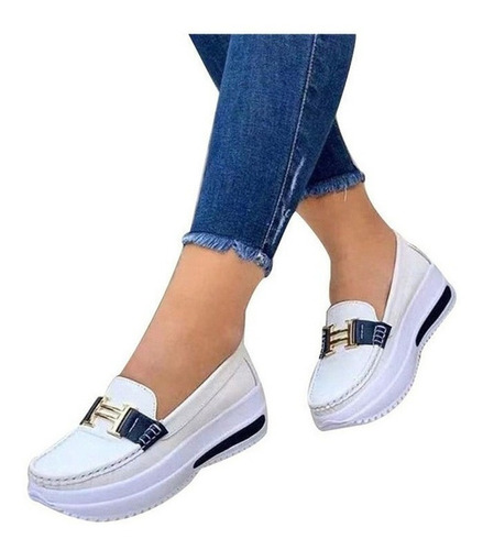 Plataforma Mocasins For Mujer Caminando Zapatos Casual Nuevo