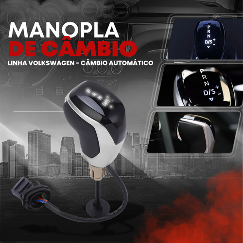 Nova Manopla Câmbio Aut Vw Nivus Tcross 2020 21 22 23 24 Led