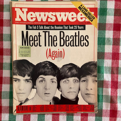 Revista Newsweek October 23, 1995. Meet The Beatles