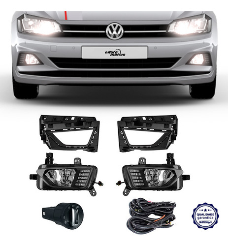 Farol De Milha Auxiliar Neblina Polo 2018 A 2020 Led Drl