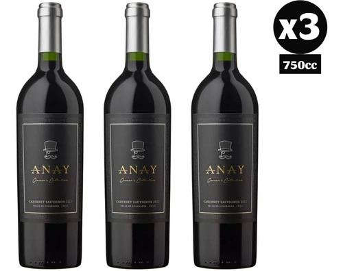 3xvino Calcu Anay Owner's Collection Cabernet Sauvignon 2012