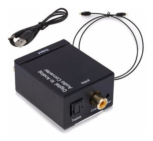 Convertidor Audio Digital Toslink Rca + Regalo Cable Óptico