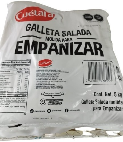 Pack De 2 Bolsas De Galletas Saladas Molido Para Empanizar 
