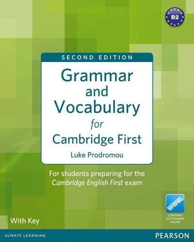 Grammar & Vocabulary For Fce 2nd Edition... (libro Original)