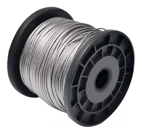 Piola Cable De Acero 3 Mm Galvanizado 5 Metros - Generico