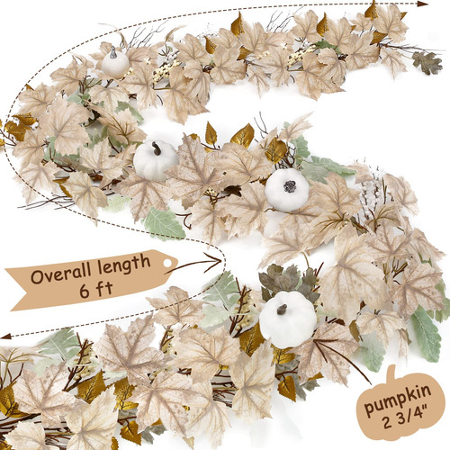 Decoración De Otoño - Guirnalda De Otoño - Guirnalda De
